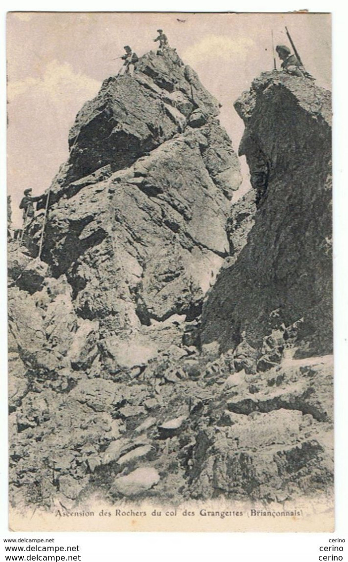 BRIANCON  PARAGES:  ASCENSION  DES  ROCHERS  DU  COL  DES  GRANGETTES  -  POUR  L' ITALIE  -  FP - Bergsteigen