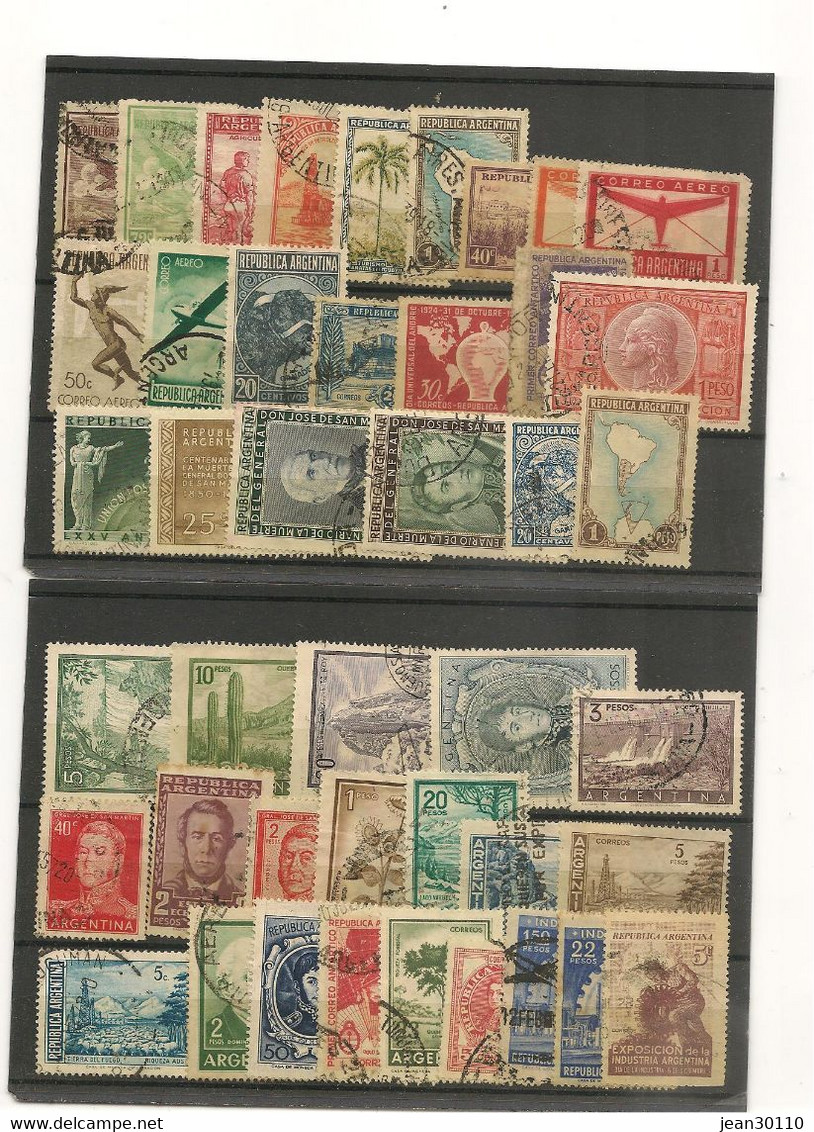 ARGENTINE LOT DE TIMBRES OBLITÉRÉS DE 1928/1962 - Used Stamps