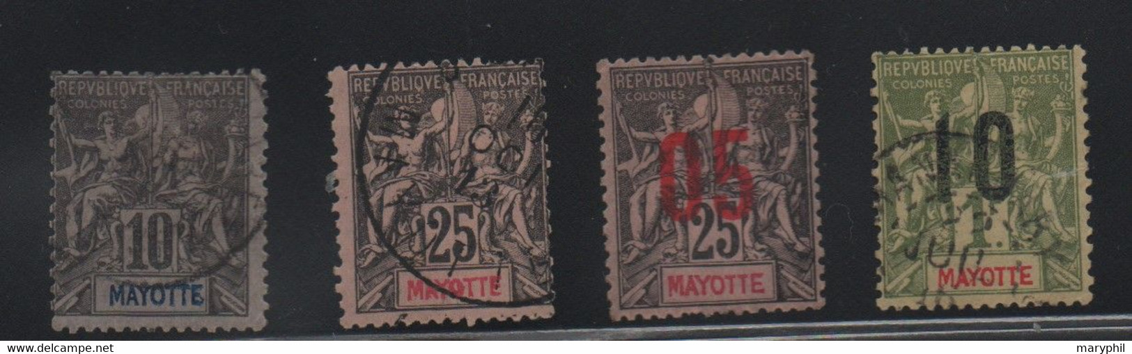 MAYOTTE N° 5 - 8 - 25 Et 31- Cote 23 - Used Stamps