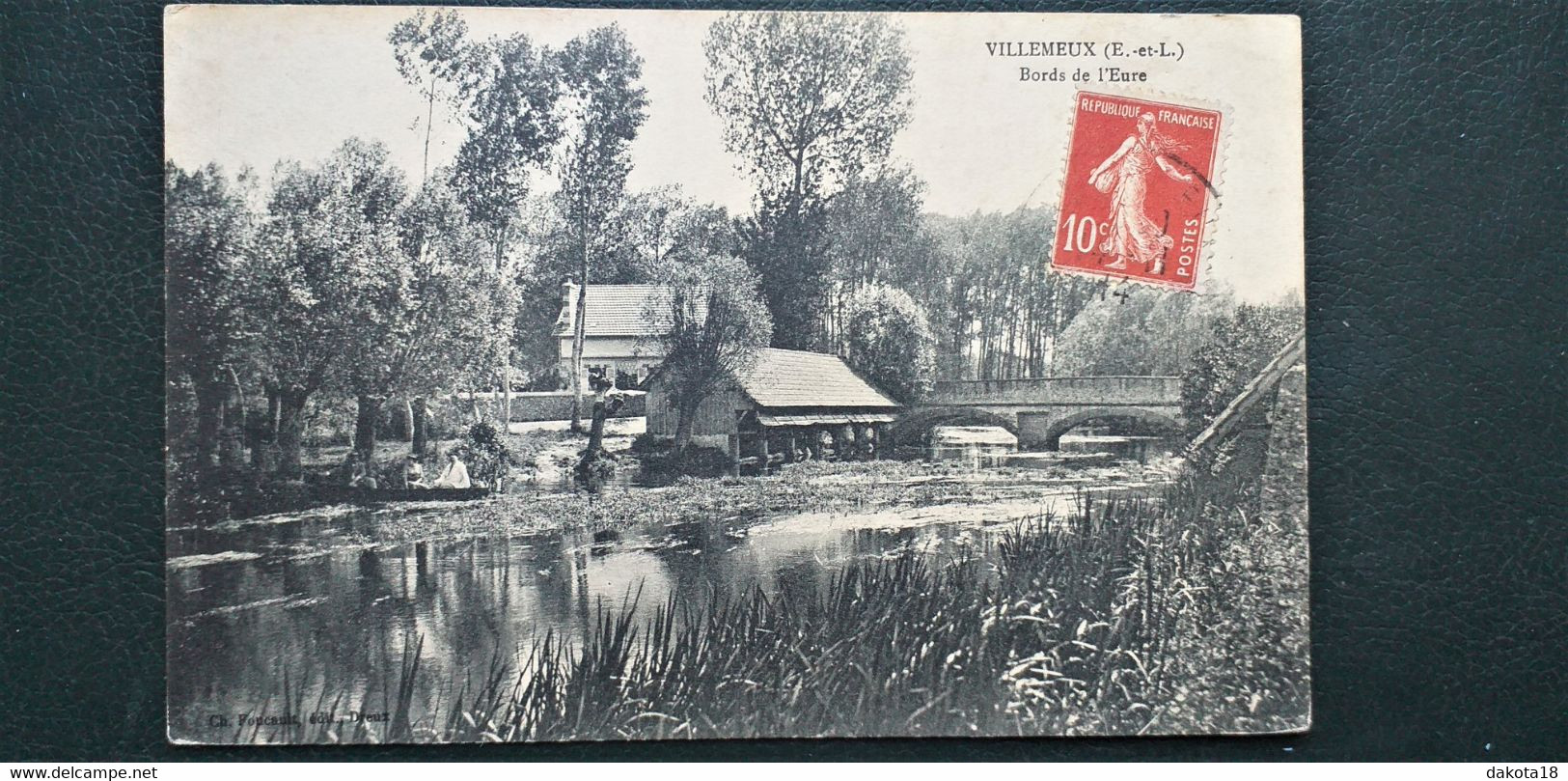 28 , Villemeux , Les Bords De L'eure En 1914 - Villemeux-sur-Eure
