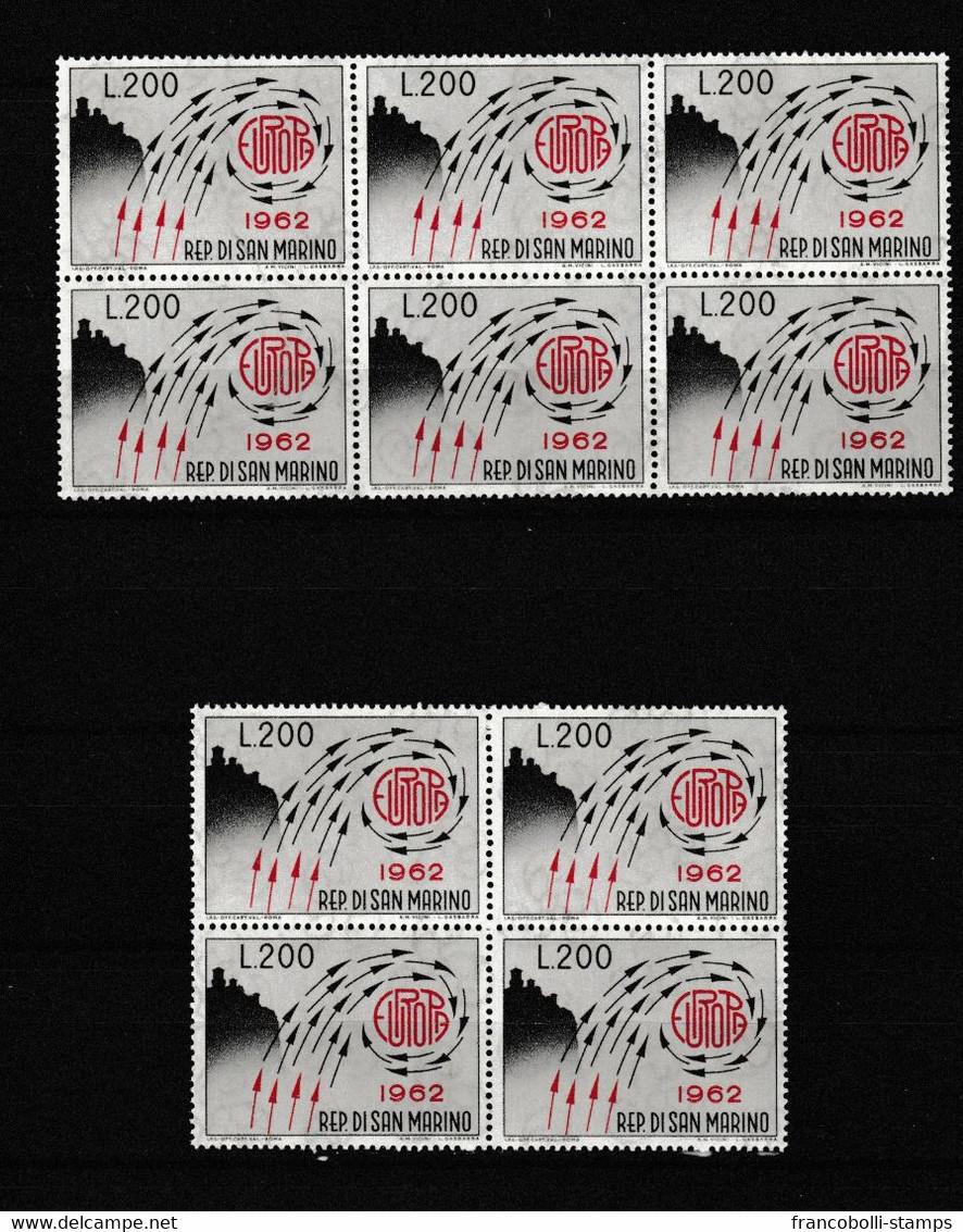 S22936) DEALER STOCK SAN MARINO 1962 MNH** Europa 1v (X 10 SETS) - Collections, Lots & Series