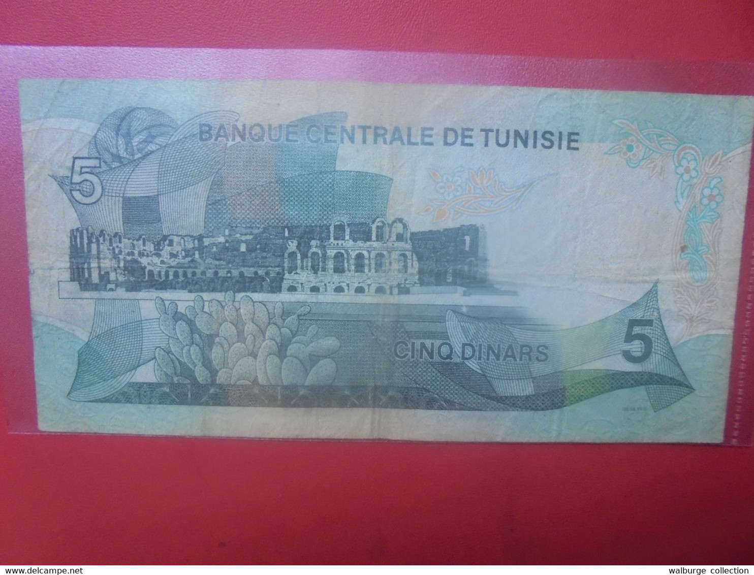 TUNISIE 5 DINARS 1972 Circuler (L.17) - Tunisie