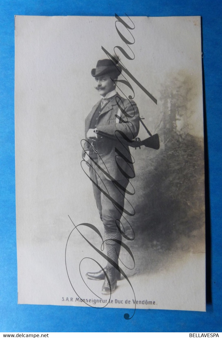 S.A.R. Duc De Vendôme Gun Jagd  Edit. N° 97 Dobrecourt Uccle-Hunt Chasse Jacht Tenue Fotokaart  Carte Photo - Caza