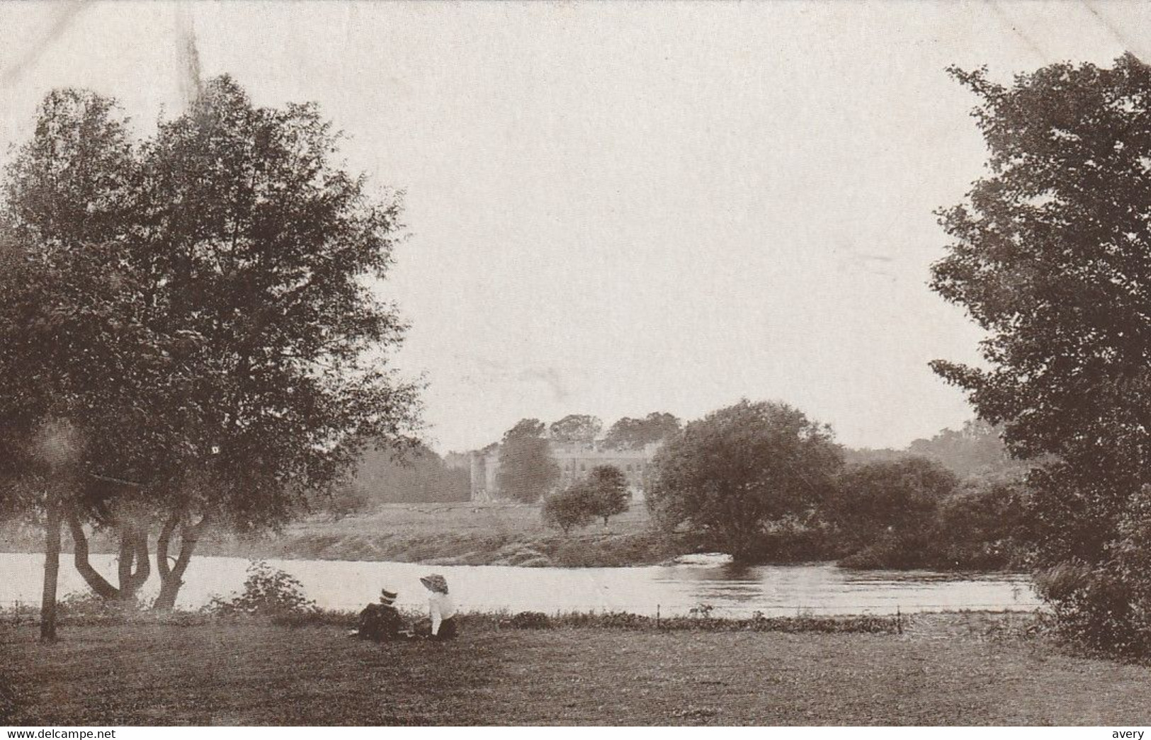 Sion House And The Thames From Kew Gardens, London, England - River Thames