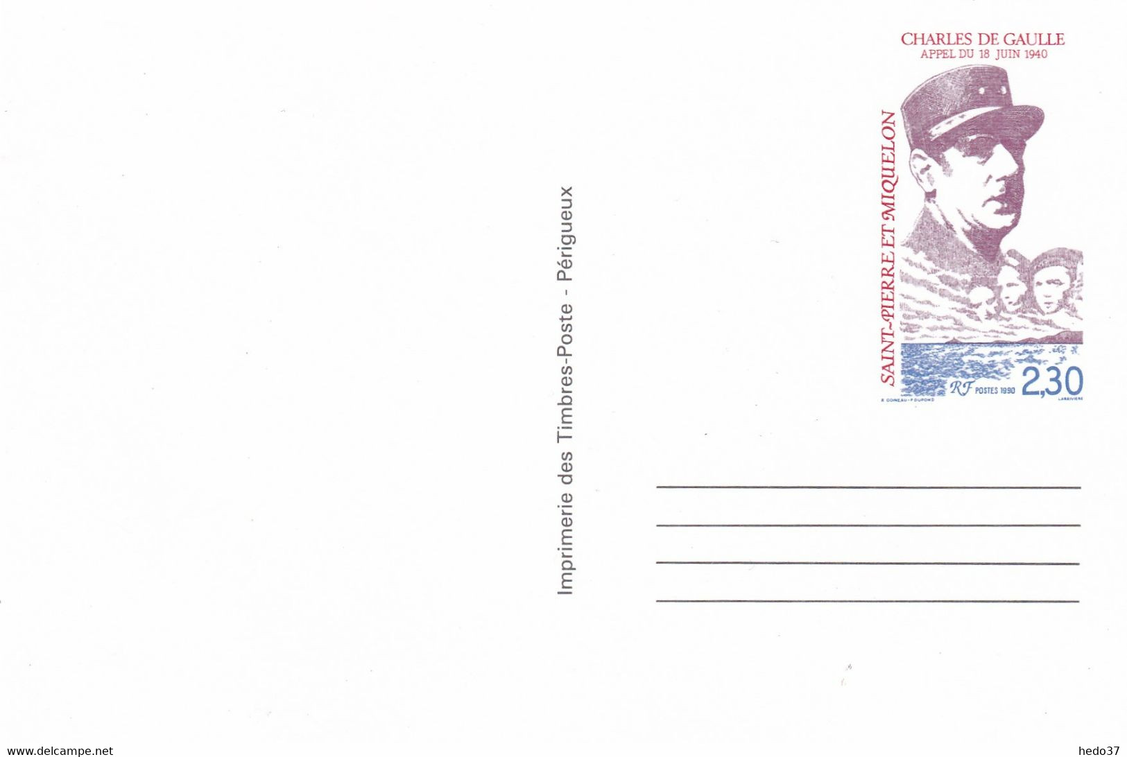 St Pierre Et Miquelon Entiers Postaux - TB - Postal Stationery