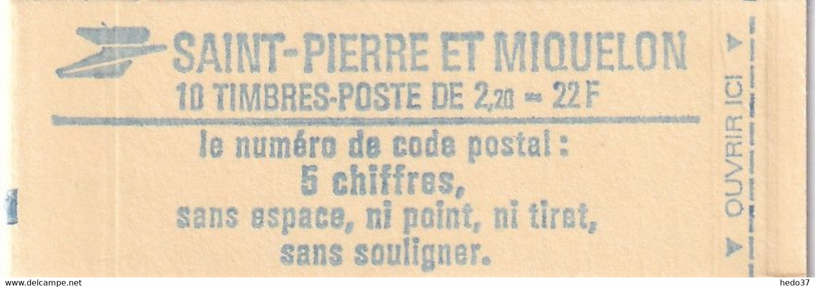 St Pierre Et Miquelon Carnet N°464 - Neuf ** Sans Charnière - TB - Cuadernillos