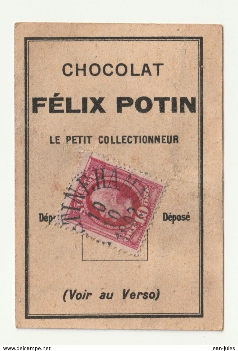 Félix Potin - Chocolat - Le Petit Collectionneur - Timbre Poste - Chocolat