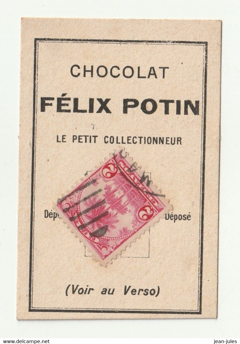 Félix Potin - Chocolat - Le Petit Collectionneur - Timbre Poste 2 - Chocolat