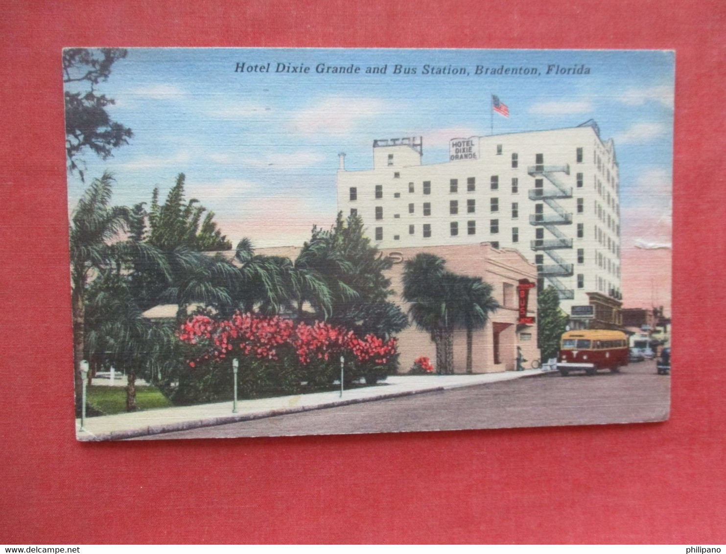 Hotel Dixie Grande  & Bus Station.   Bradenton  Florida > Bradenton    Ref 5935 - Bradenton