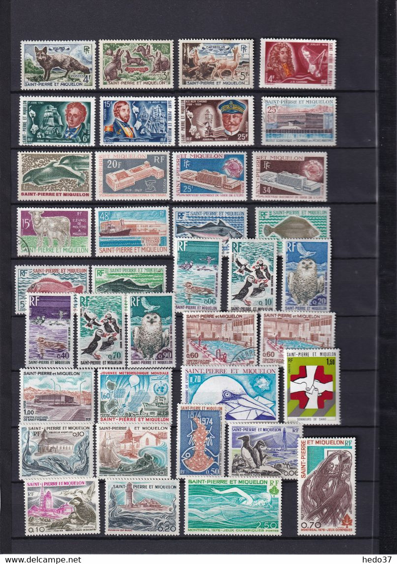 St Pierre Et Miquelon Collection - Timbres Neufs * Avec Charnière/oblitérés - B/TB - Collections, Lots & Series