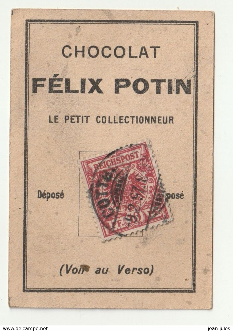Félix Potin - Chocolat - Le Petit Collectionneur - Timbre Poste 4 - Chocolat