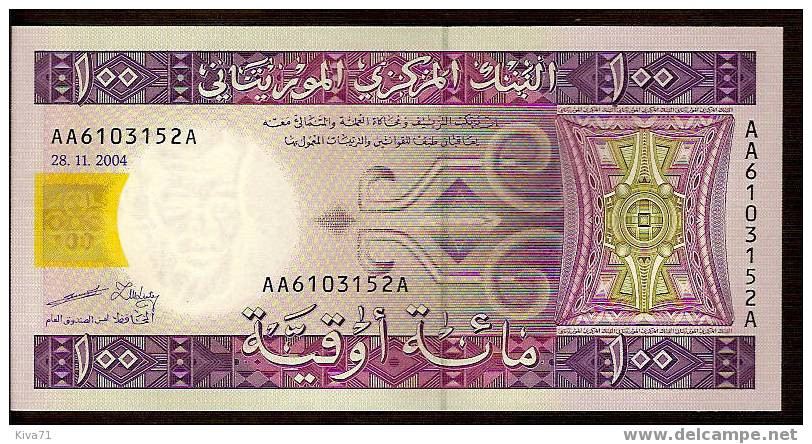 100 Ouguiya "MAURITANIE"   28 Novembre 2004    UNC  Ble53 - Mauritania