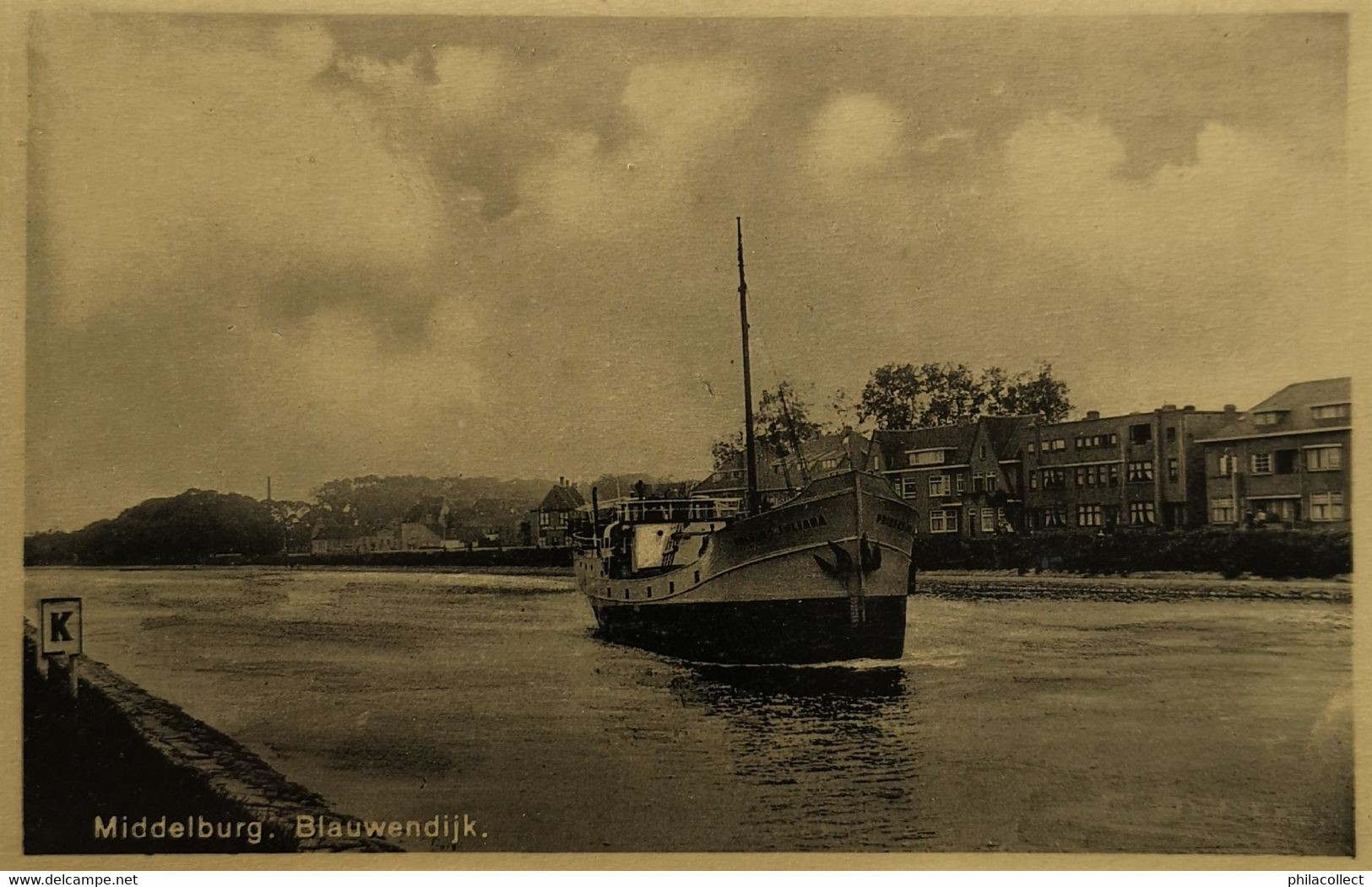 Middelburg  (Zld) Blauwen Dijk (schip Prinses Juliana) 19?? - Middelburg