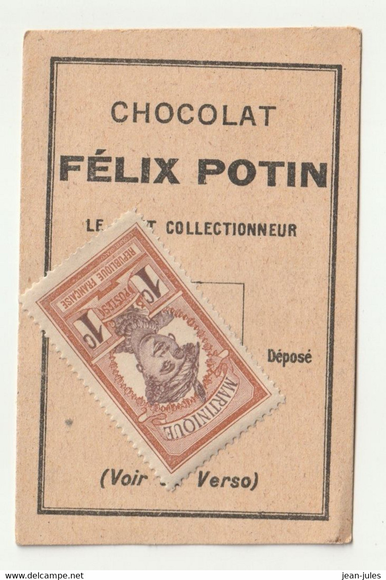 Félix Potin - Chocolat - Le Petit Collectionneur - Timbre Poste 6 - Chocolat