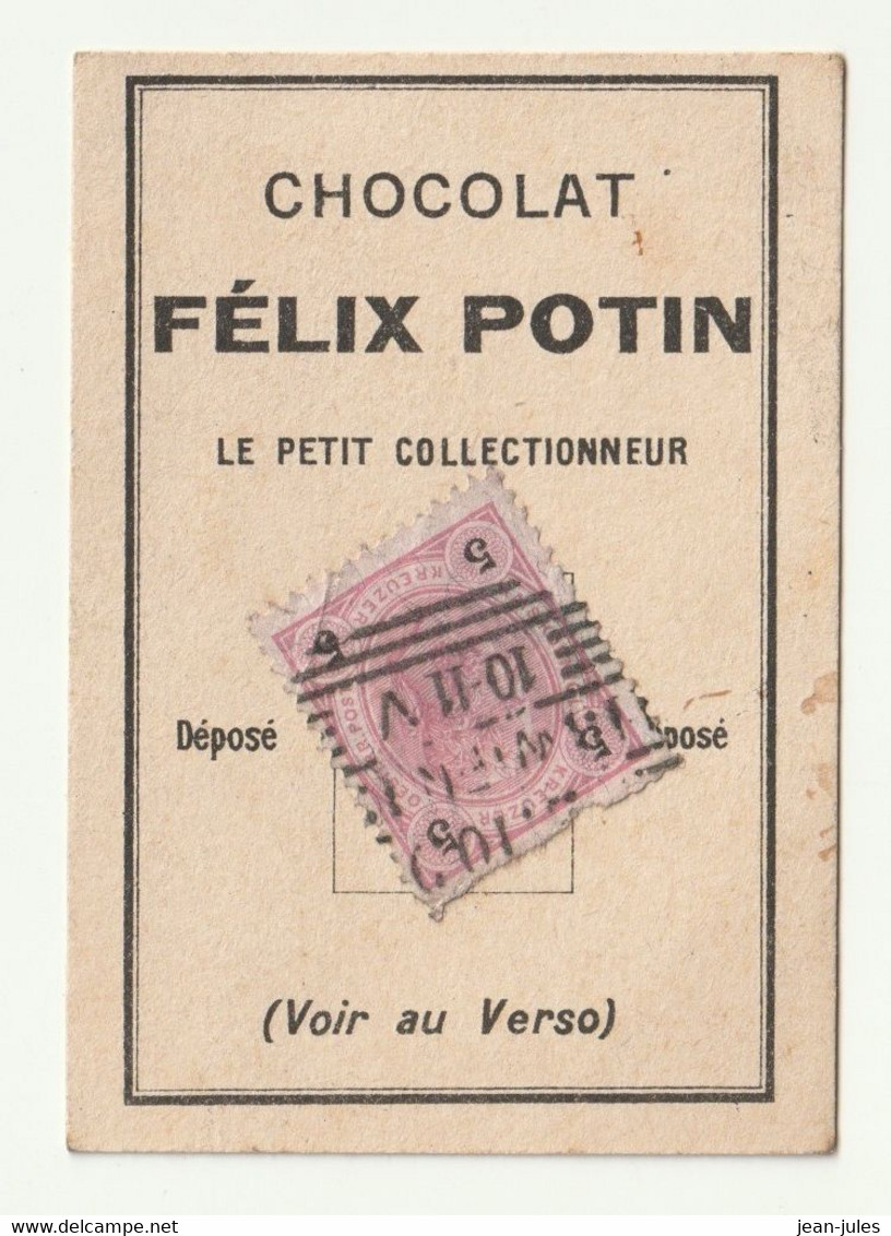 Félix Potin - Chocolat - Le Petit Collectionneur - Timbre Poste 10 - Chocolat