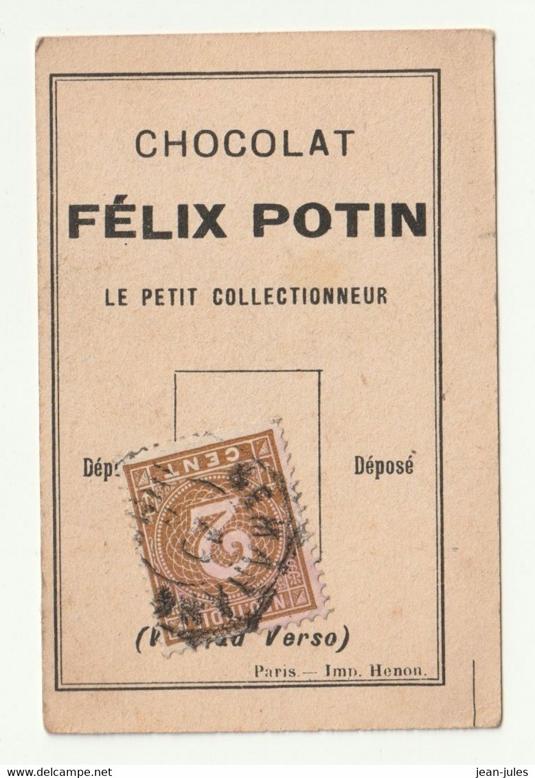 Félix Potin - Chocolat - Le Petit Collectionneur - Timbre Poste 11 - Chocolat