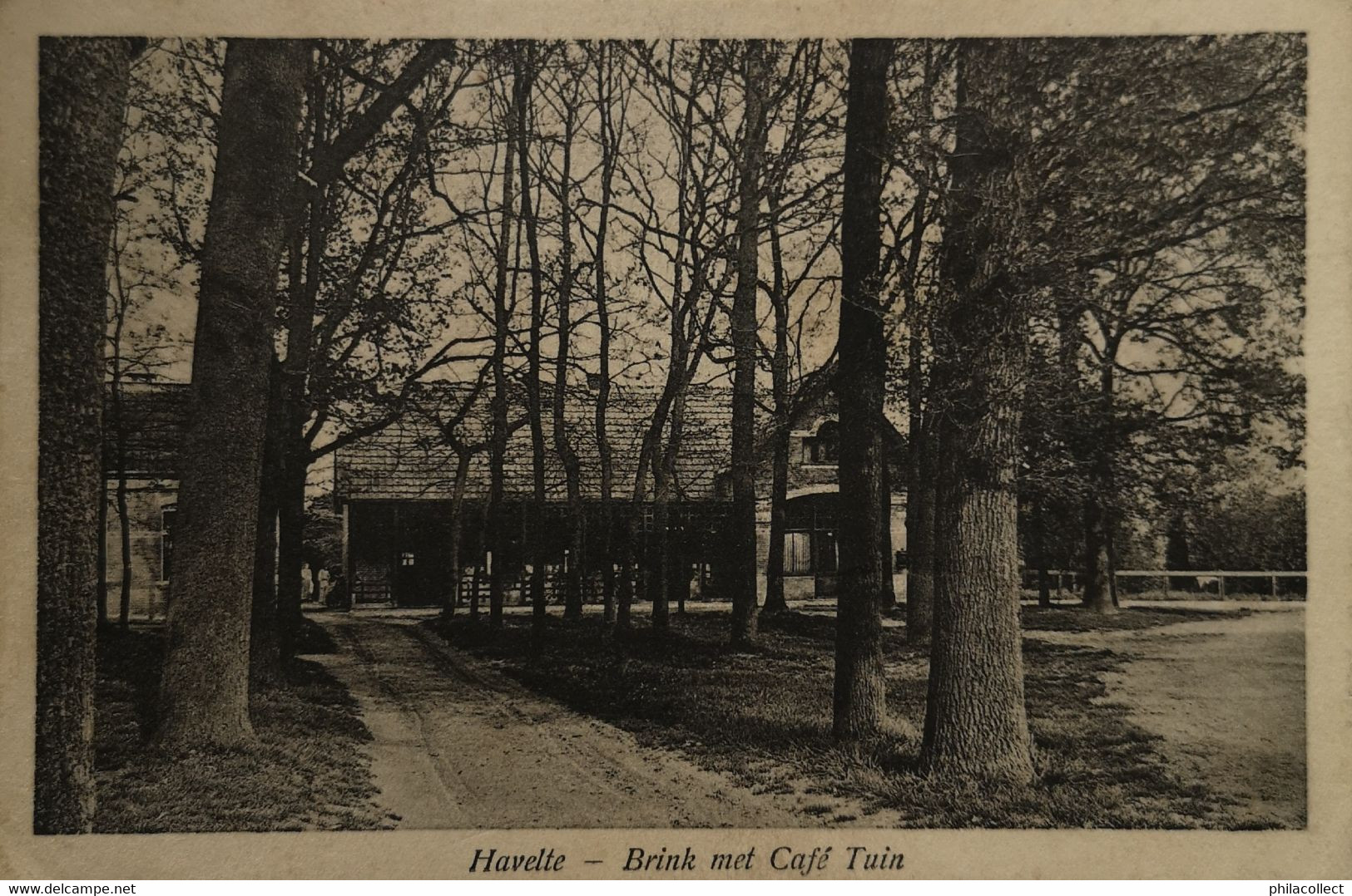 Havelte (Dr.) Brink Met Cafe Tuin 1927 - Autres & Non Classés