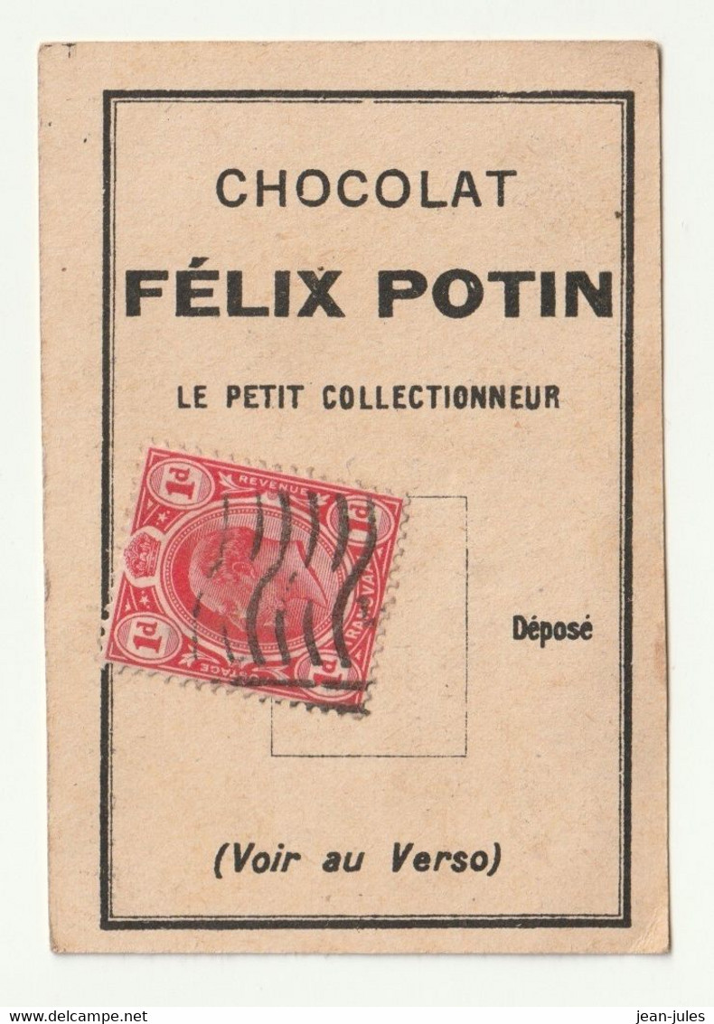 Félix Potin - Chocolat - Le Petit Collectionneur - Timbre Poste 12 - Chocolat