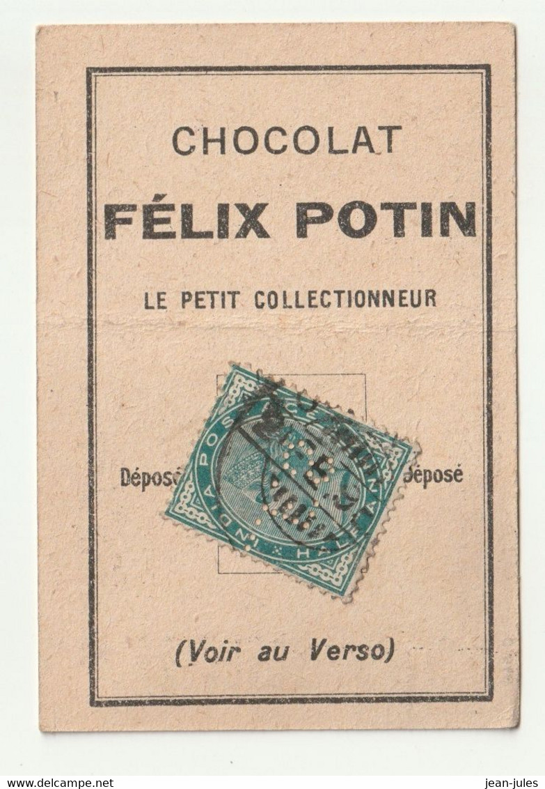 Félix Potin - Chocolat - Le Petit Collectionneur - Timbre Poste 14 - Chocolat