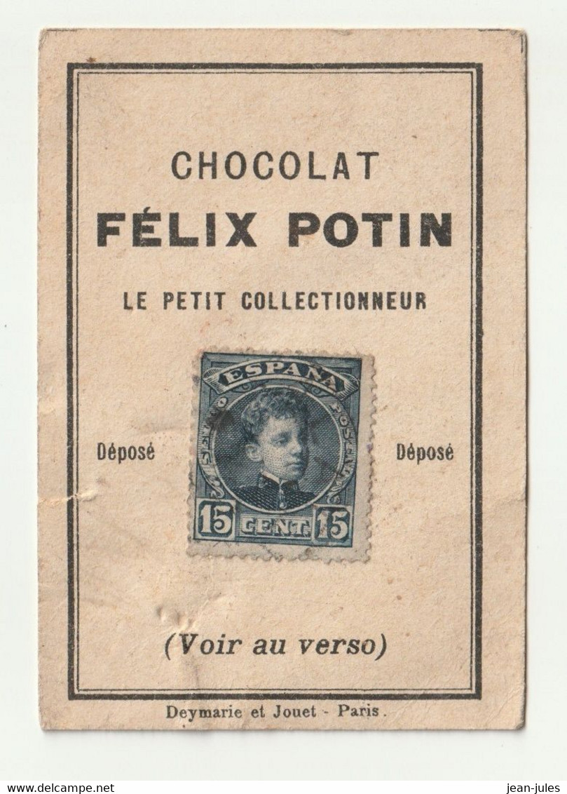 Félix Potin - Chocolat - Le Petit Collectionneur - Timbre Poste 16 - Chocolat