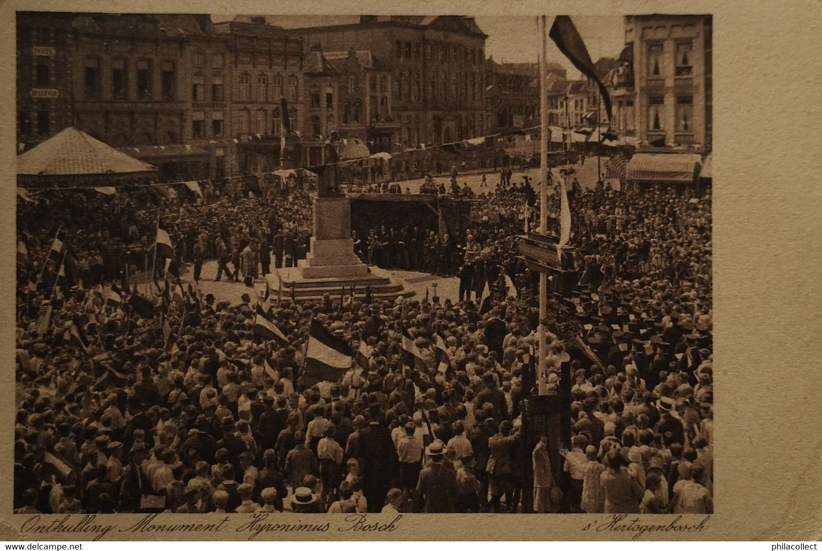 's Hertogenbosch (Den Bosch) Onthulling Monument Hyronimus Bosch 19?? - 's-Hertogenbosch