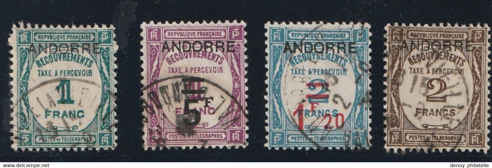 Andorre Taxe 9 A 15  Oblitéré, Authentique Oblitérations - Used Stamps