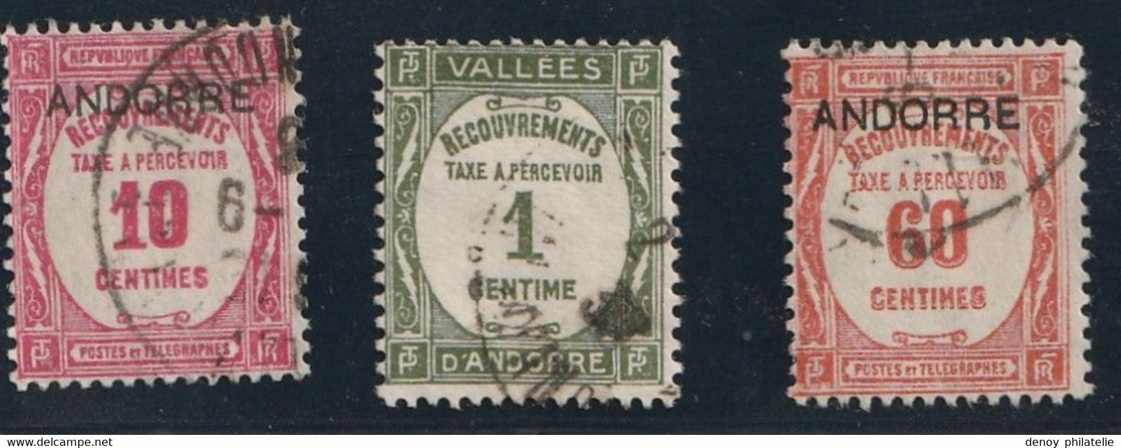 Andorre Taxe 9 A 15  Oblitéré, Authentique Oblitérations - Used Stamps