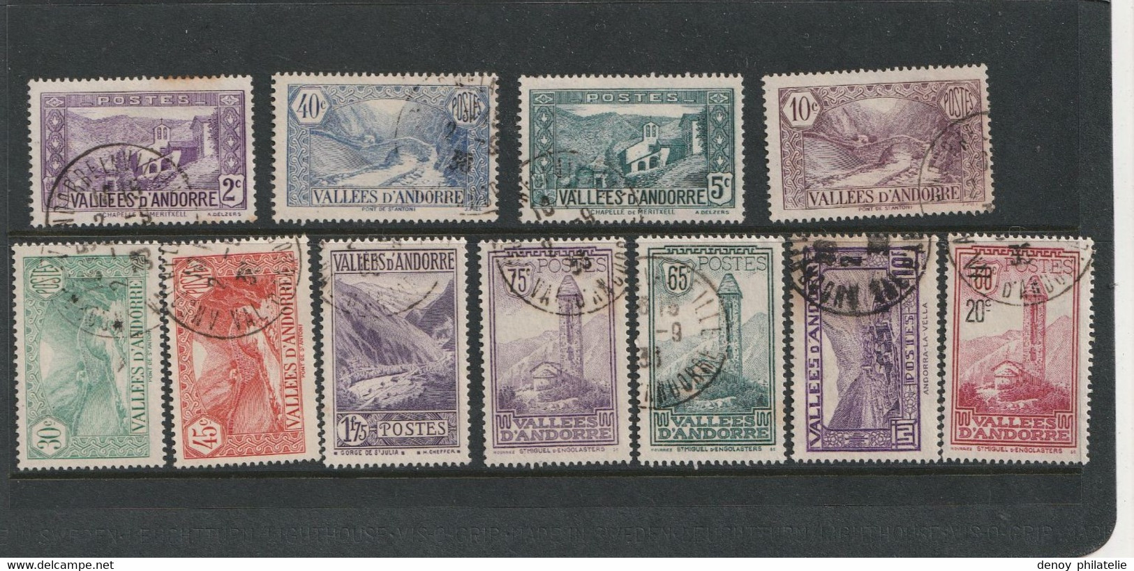 Andorre Serie Du 24 A 45 Sauf Le 26 29 30 Cote 360 Plus Le 46 Cot 19 Et Oblitérations Authentiques - Used Stamps