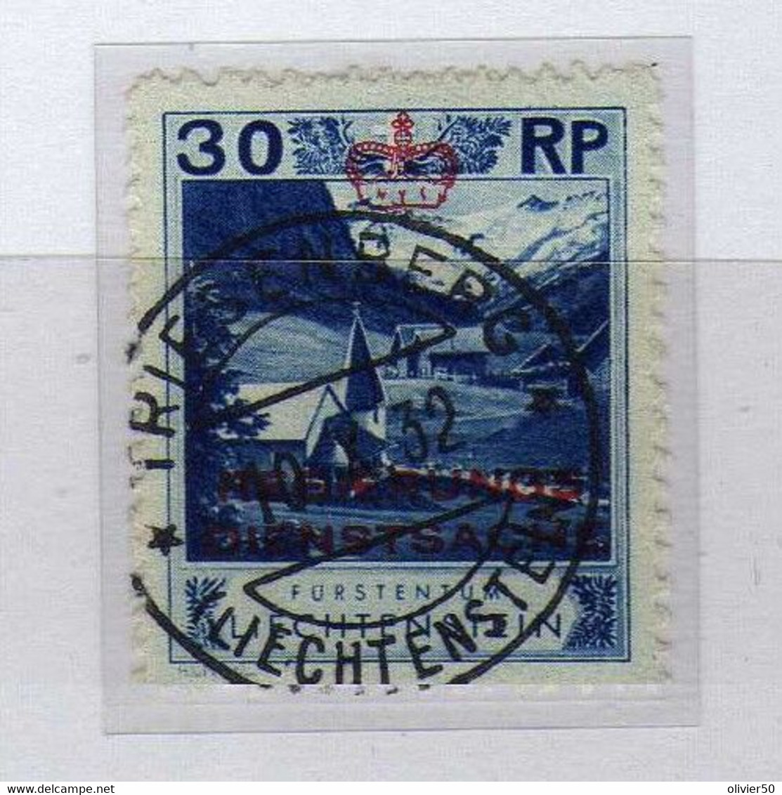 Liechtenstein - 1932 - 30 R. Timbre De Service Obliteres - Official