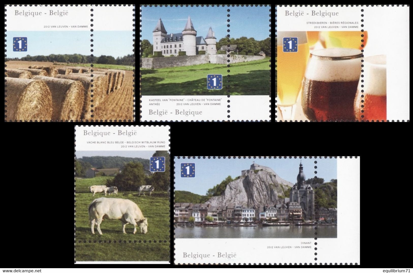 4280/4284**(BL202) - Régions De Belgique / Belgische Streken / Regionen Belgiens - Le/De/Der - Condroz - EUROPE - Châteaux