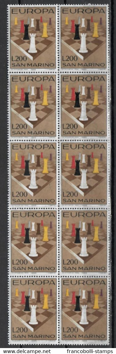 DEALER STOCK SAN MARINO MNH 1965 Europa Cept 1v 10 SETS S32566 Chess - Collections, Lots & Series