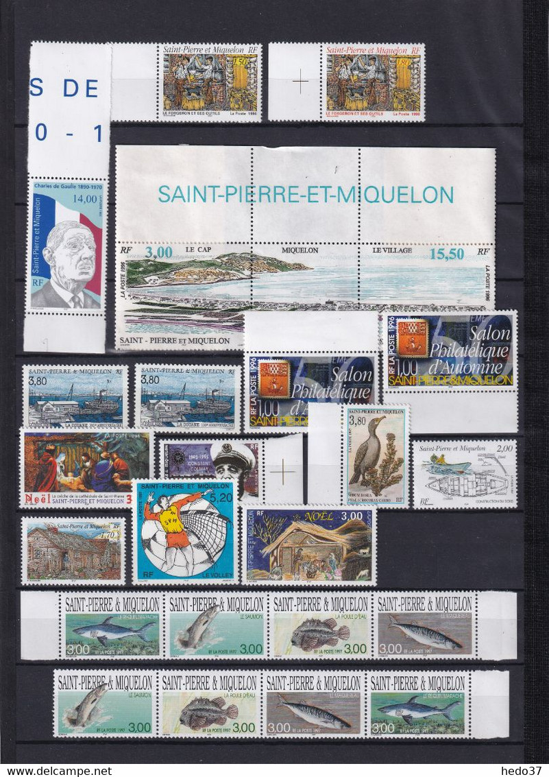 St Pierre et Miquelon Collection - Timbres neufs ** sans charnière - TB