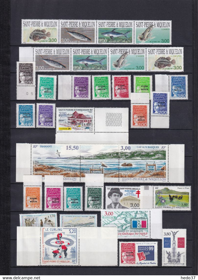 St Pierre et Miquelon Collection - Timbres neufs ** sans charnière - TB