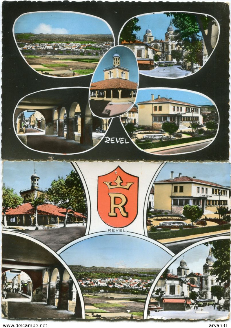 R E V E L   -  LOT De 2 CARTES POSTALES - - Revel