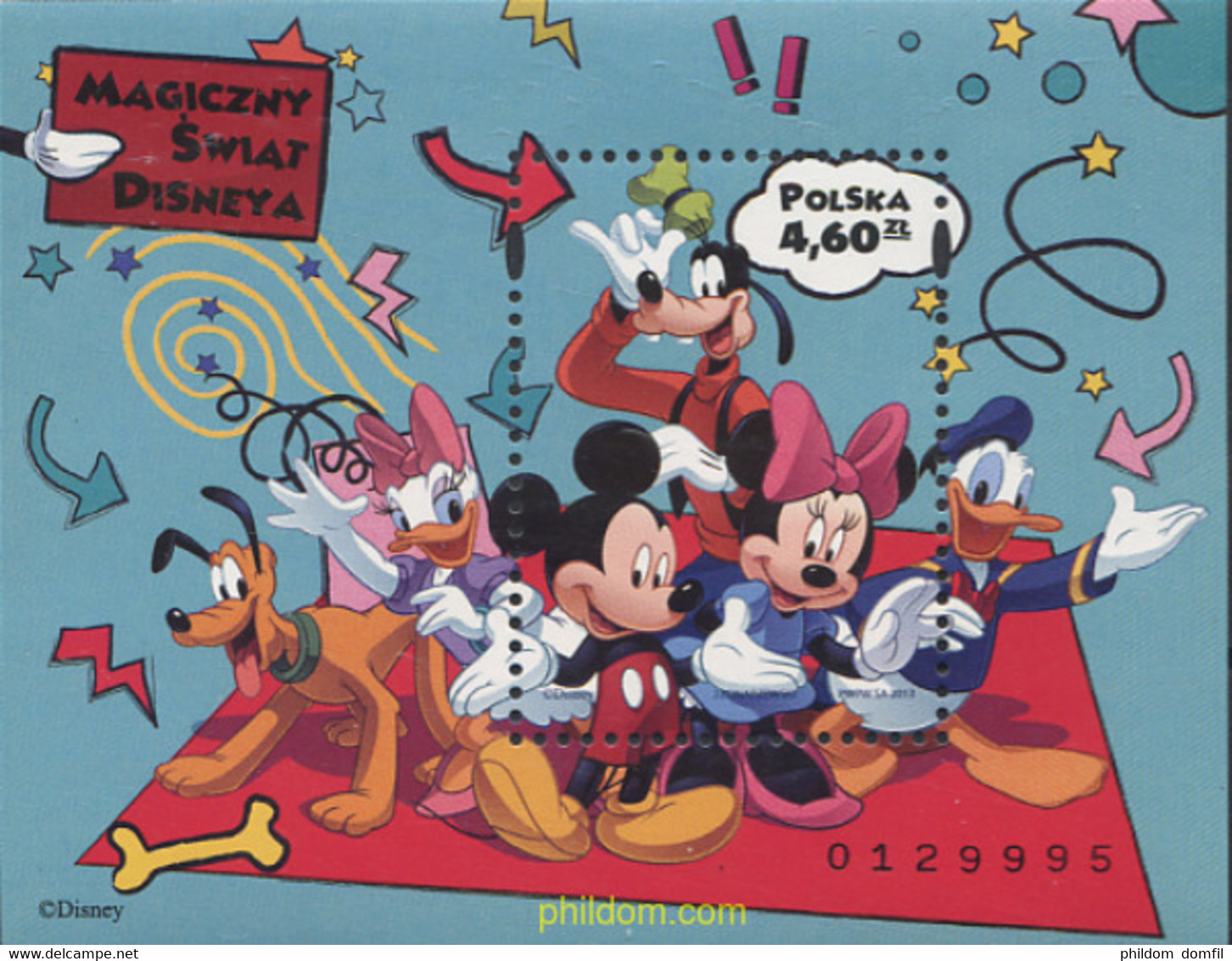 304118 MNH POLONIA 2013 EL MUNDO DE WALT DISNEY - Sin Clasificación