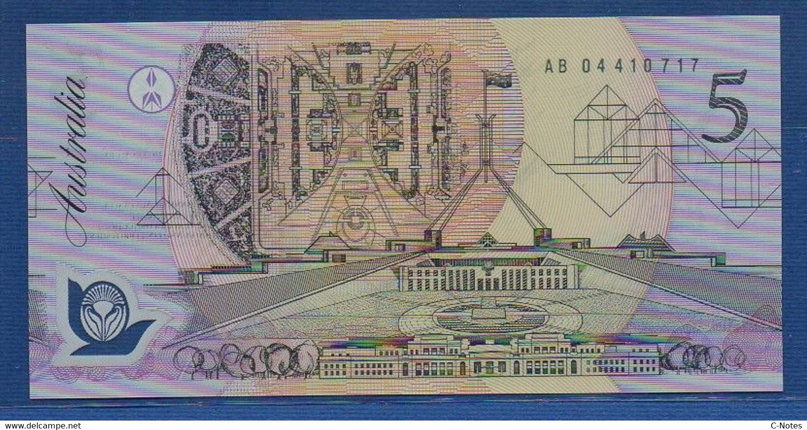 AUSTRALIA - P.50a2 - 5 Dollars 1992 UNC, Serie AB 04 410717 - 1992-2001 (Polymer)