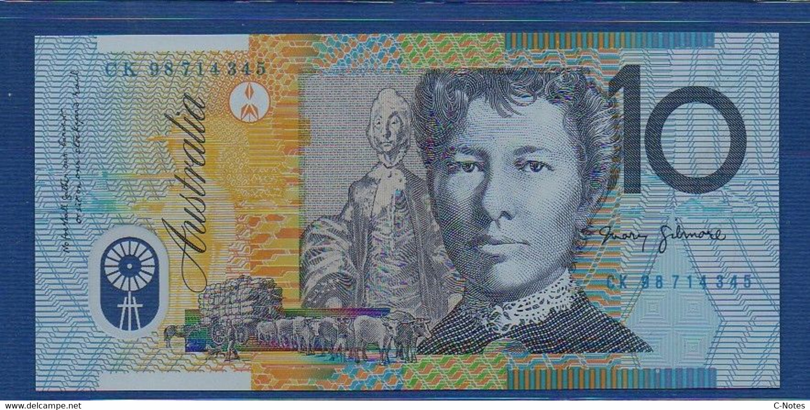 AUSTRALIA - P.52b - 10 Dollars 1998 XF/AU, Serie CK 98 714345 - 1992-2001 (polymeerbiljetten)