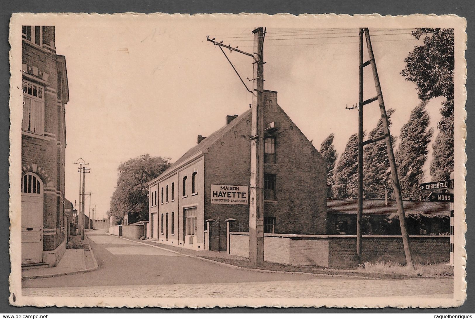 CPA BELGIUM - JURBISE RUE DE GHLIN - EDITEUR MAISON HAYETIE - JURBISE (PLB#03-190) - Jurbise