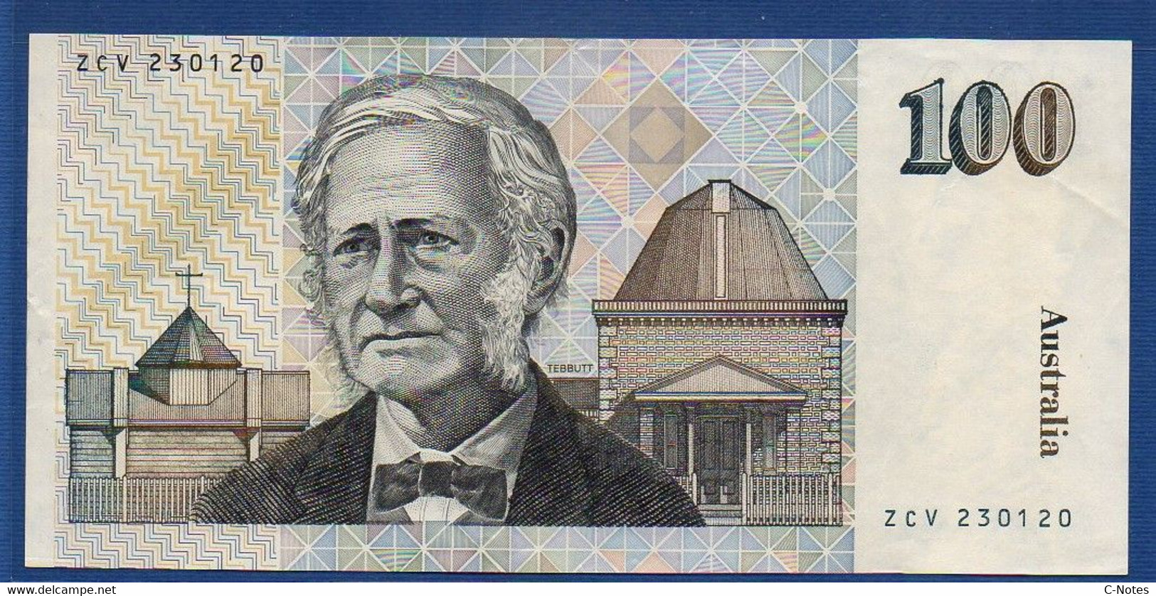 AUSTRALIA - P.48b - 100 Dollars 1990 XF/AU, Serie ZVC 230120 - 1974-94 Australia Reserve Bank (papier)