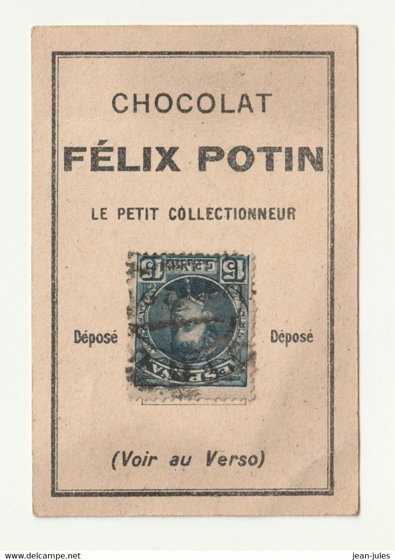 Félix Potin - Chocolat - Le Petit Collectionneur - Timbre Poste 17 - Chocolat