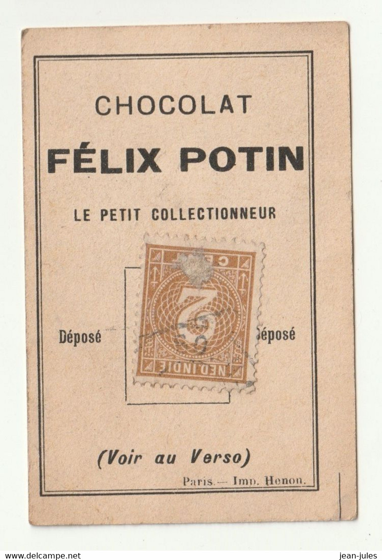 Félix Potin - Chocolat - Le Petit Collectionneur - Timbre Poste 19 - Chocolat