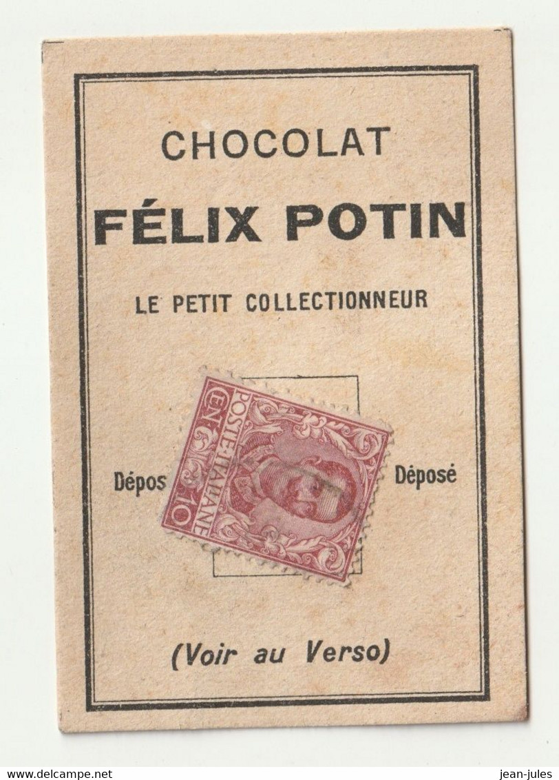 Félix Potin - Chocolat - Le Petit Collectionneur - Timbre Poste 20 - Chocolat