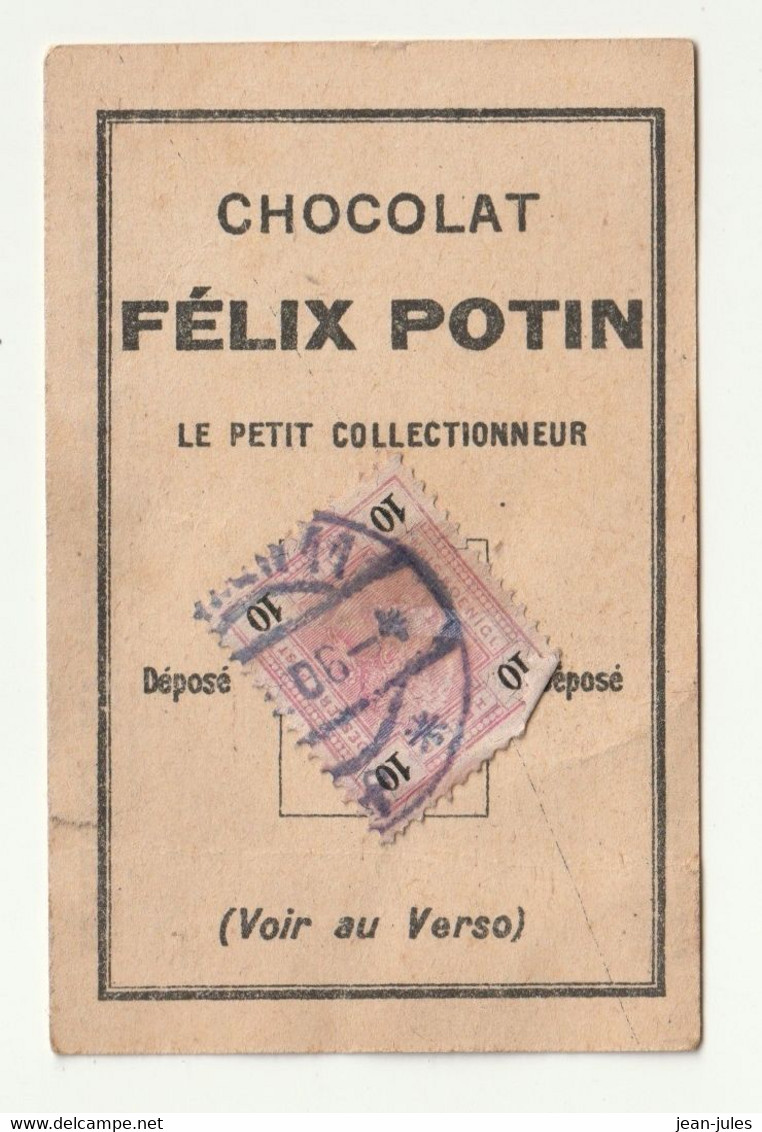 Félix Potin - Chocolat - Le Petit Collectionneur - Timbre Poste 20 - Chocolat