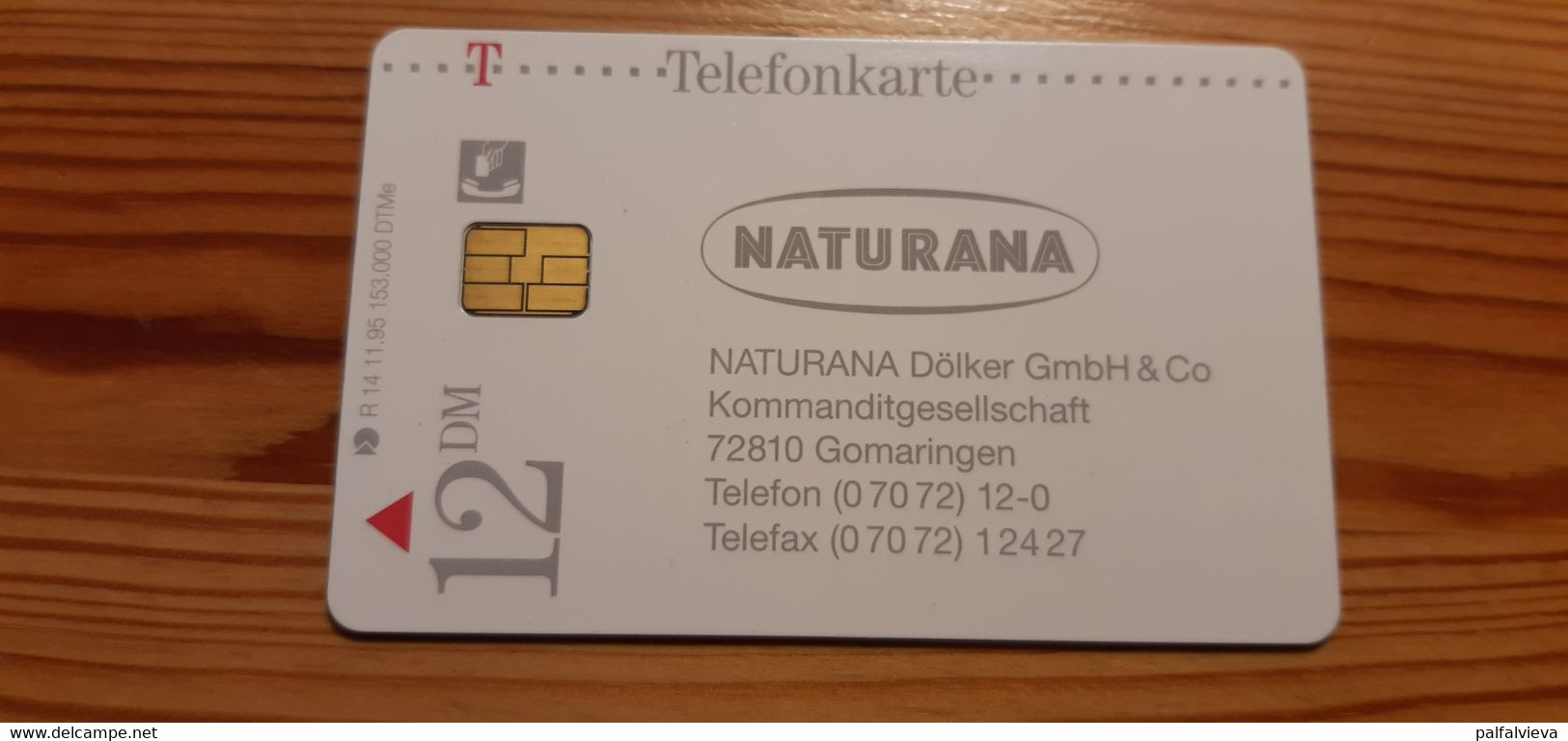 Phonecard Germany R 14 11.95. Naturana, Woman - R-Series : Regions