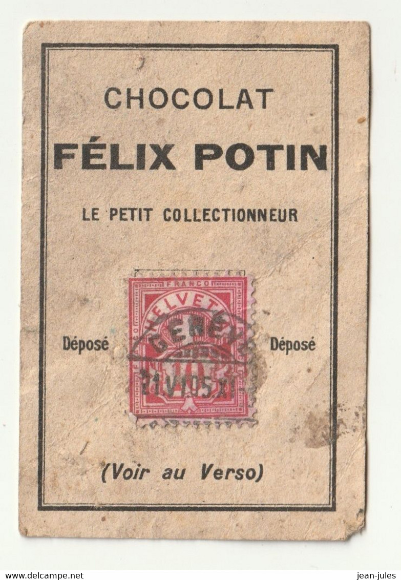 Félix Potin - Chocolat - Le Petit Collectionneur - Timbre Poste 22 - Chocolat