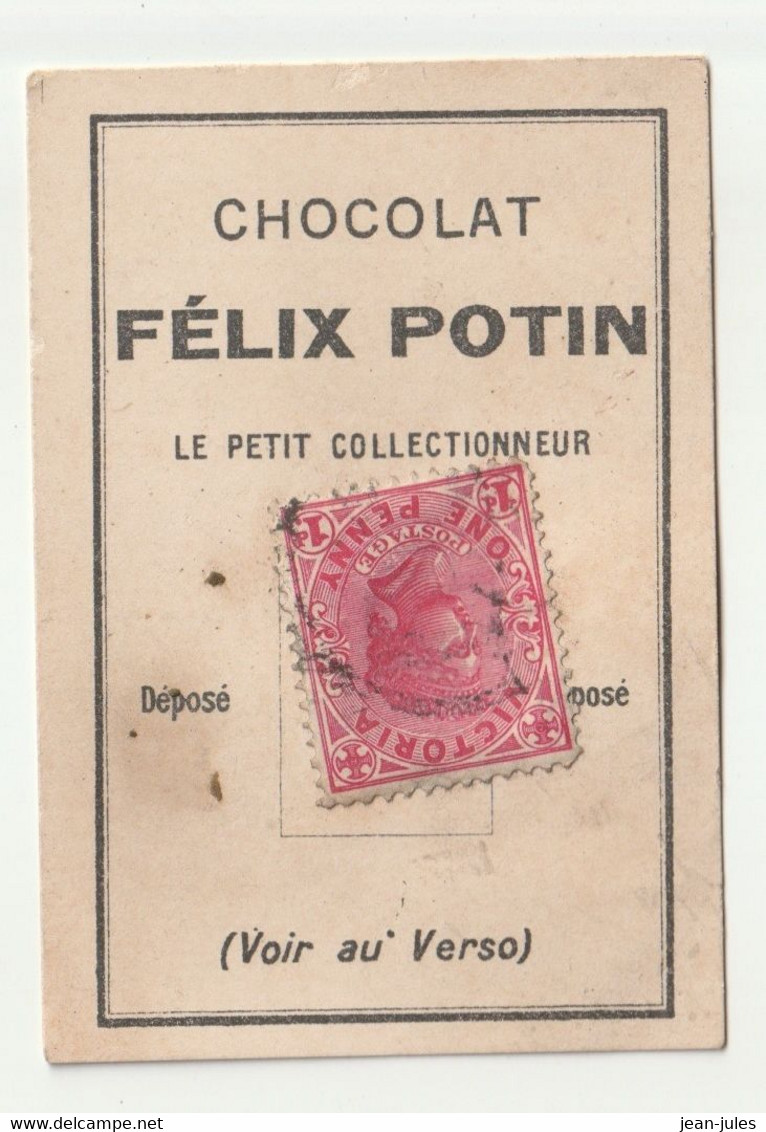 Félix Potin - Chocolat - Le Petit Collectionneur - Timbre Poste 28 - Chocolat