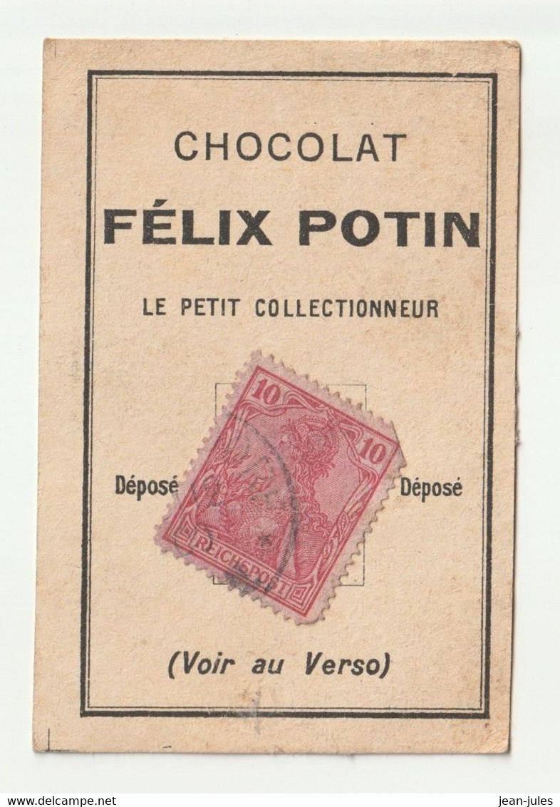 Félix Potin - Chocolat - Le Petit Collectionneur - Timbre Poste 32 - Chocolat