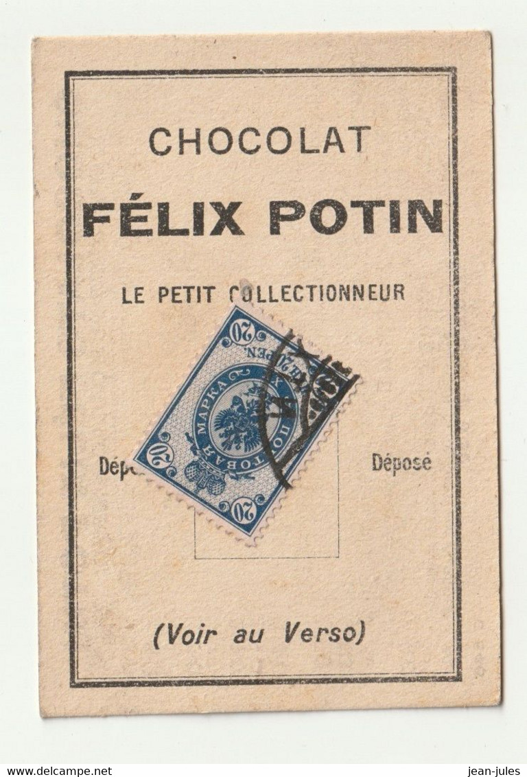 Félix Potin - Chocolat - Le Petit Collectionneur - Timbre Poste 37 - Chocolat