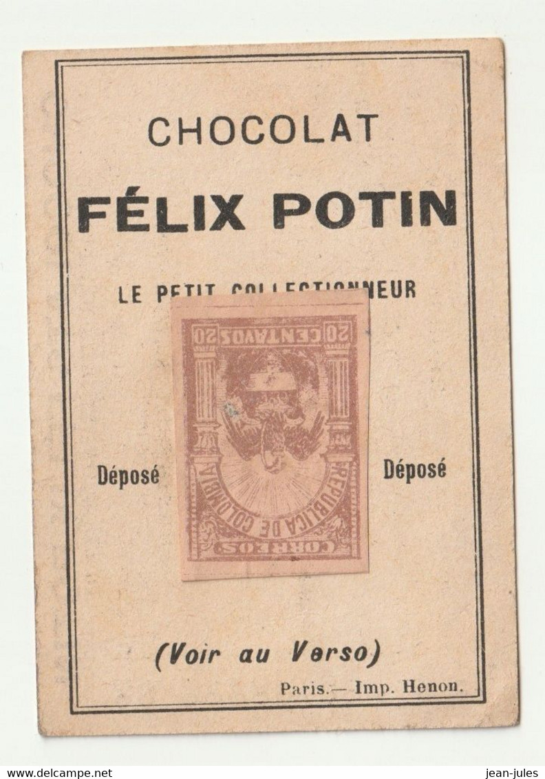 Félix Potin - Chocolat - Le Petit Collectionneur - Timbre Poste 39 - Chocolat