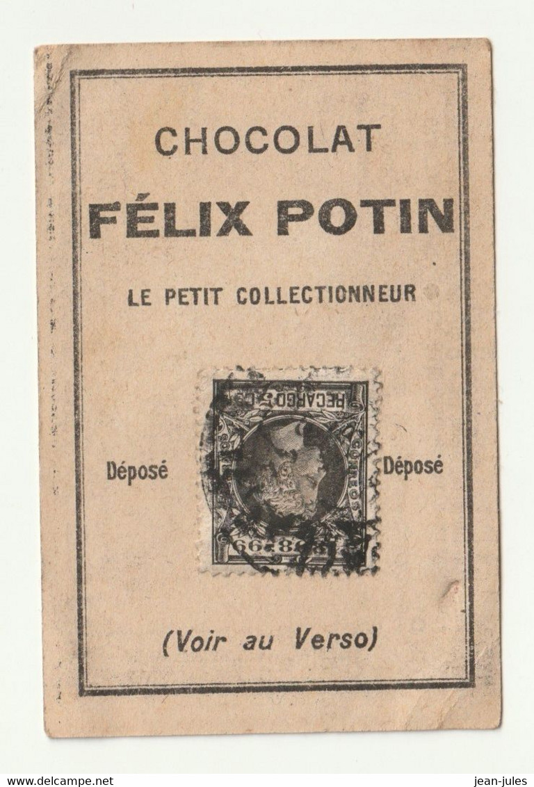 Félix Potin - Chocolat - Le Petit Collectionneur - Timbre Poste 40 - Chocolat